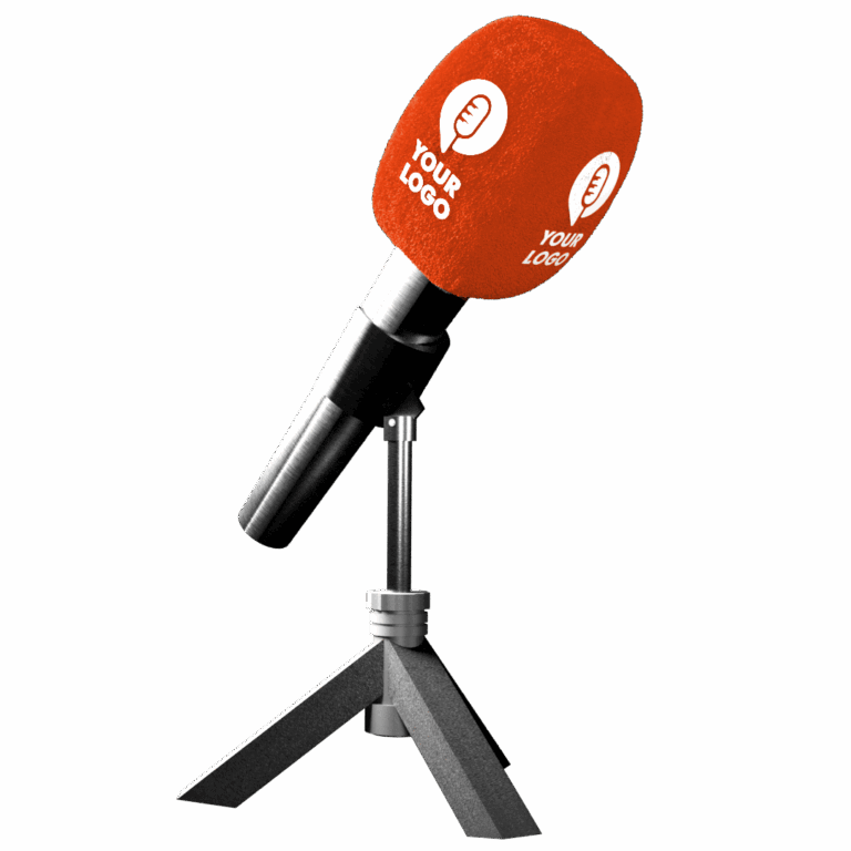 Custom microphone windshield - orange