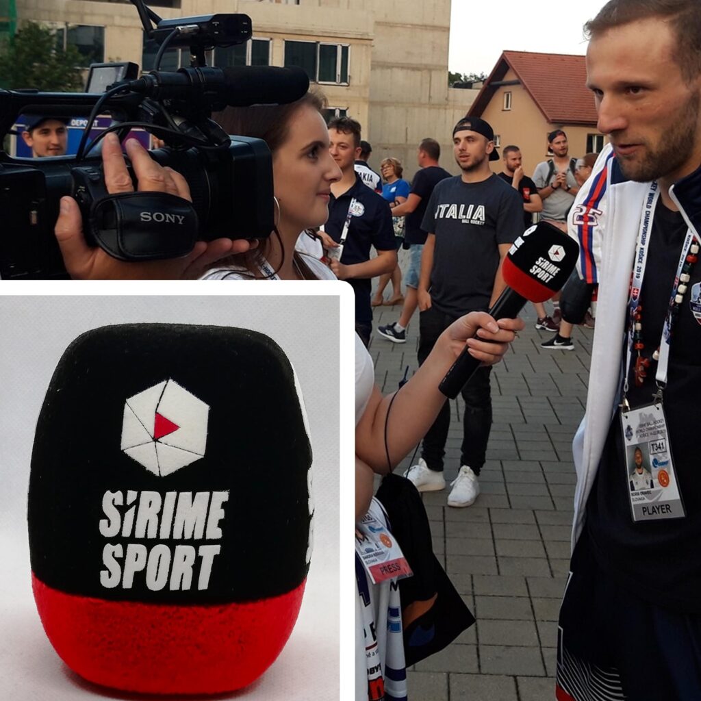 Photo of custom windscreen for Šírime šport, SK - printed microphone windshield by MicWindshields.com