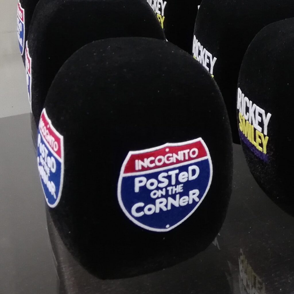 Photo of custom windscreen for Incognito posted on the croner, US - printed microphone windshield by MicWindshields.com