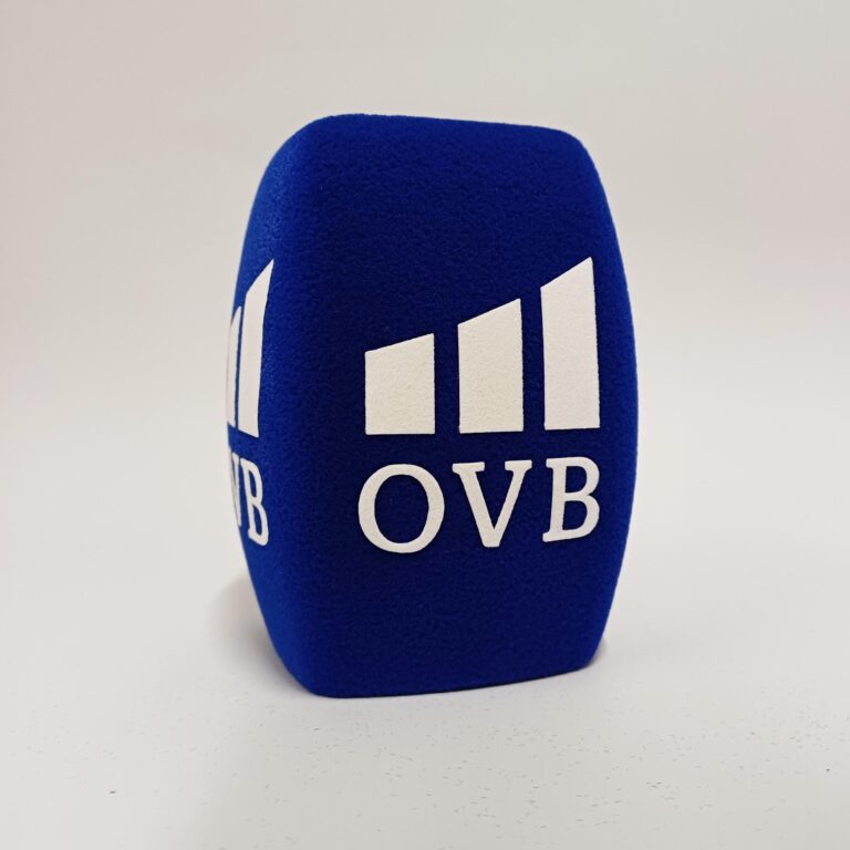 Photo of custom windscreen for OVB, AT - printed microphone windshield by MicWindshields.com