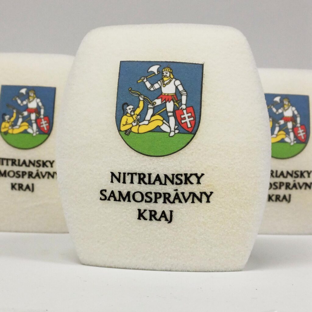 Photo of custom windscreen for Nitriansky samosprávny kraj, SK - printed microphone windshield by MicWindshields.com