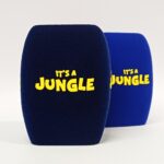 Photo of custom windscreen for It's a Jungle, UK - printed microphone windshield by MicWindshields.com