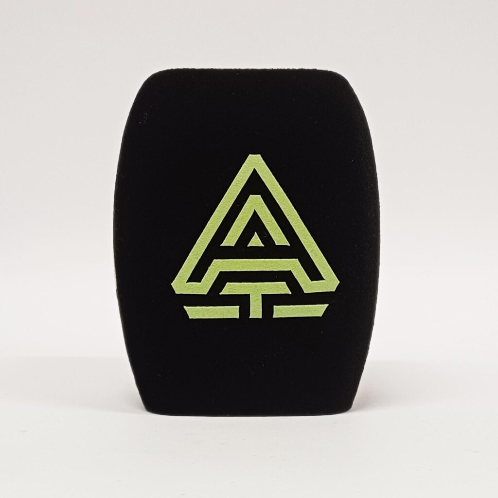 Photo of custom windscreen for Avtech Capital, US - printed microphone windshield by MicWindshields.com