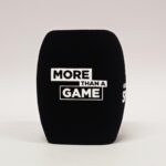 Photo of custom windscreen for More than a game, UK - printed microphone windshield by MicWindshields.com