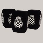Photo of custom windscreen for GoodWood Road Racing Company, UK - printed microphone windshield by MicWindshields.com