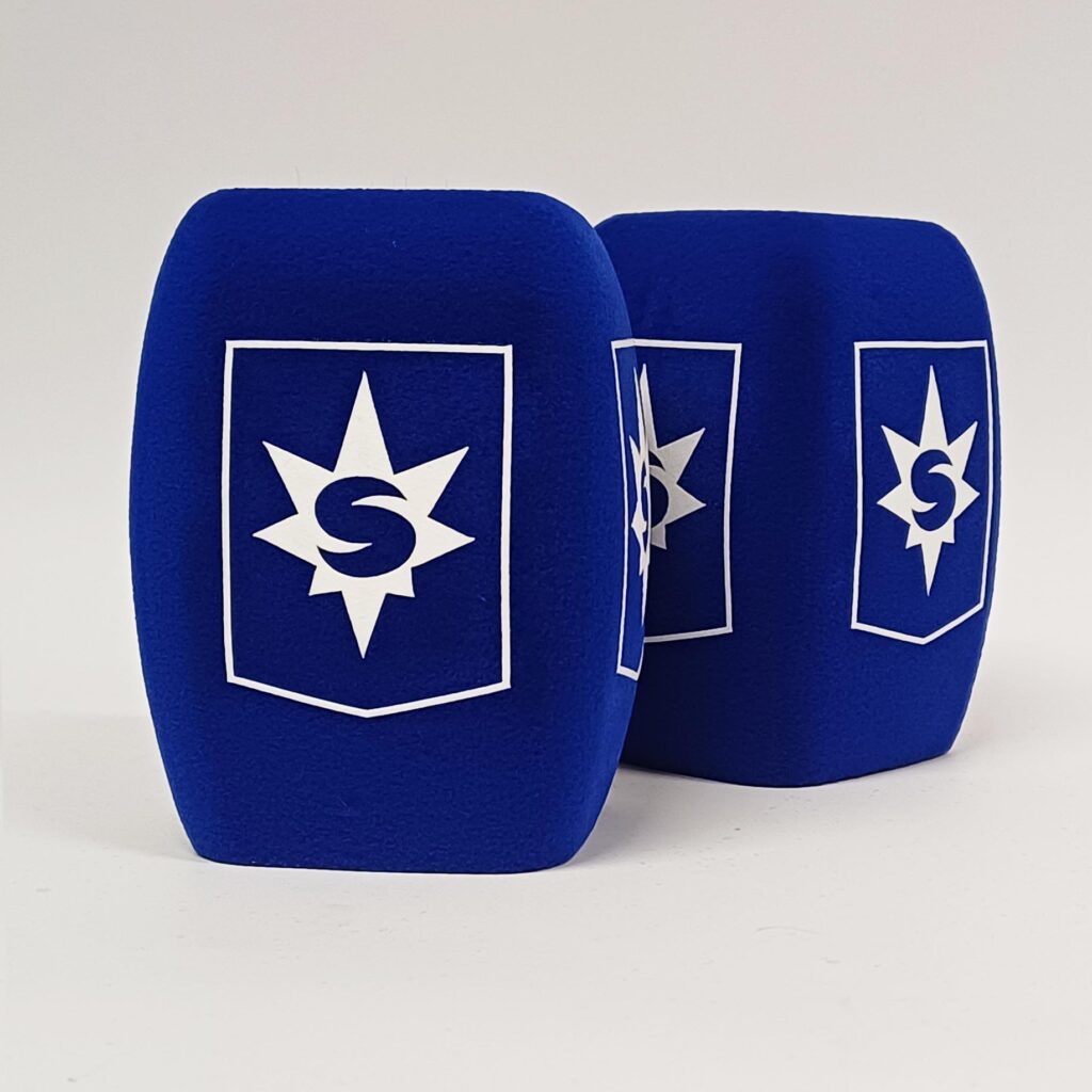 Photo of custom windscreen for Rec Media, IS - printed microphone windshield by MicWindshields.com