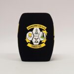 Photo of custom windscreen for Ashbourne UTD A.F.C, IE - printed microphone windshield by MicWindshields.com