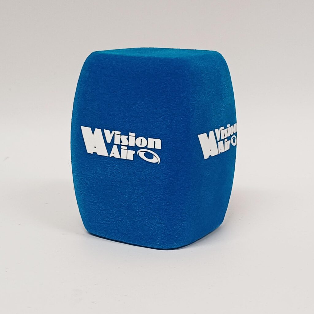 Photo of custom windscreen for Vision Air, GR - printed microphone windshield by MicWindshields.com