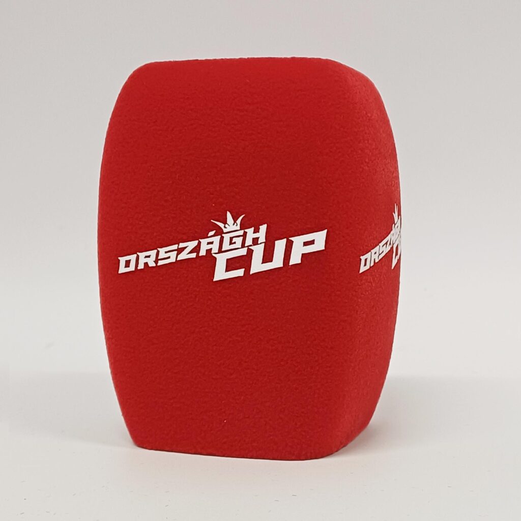 Photo of custom windscreen for Országh Cup, SK - printed microphone windshield by MicWindshields.com