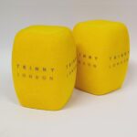 Photo of custom windscreen for Trinny London, UK - printed microphone windshield by MicWindshields.com