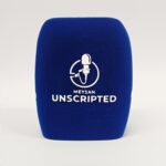 Photo of custom windscreen for Meysan Unscripted, KW - printed microphone windshield by MicWindshields.com
