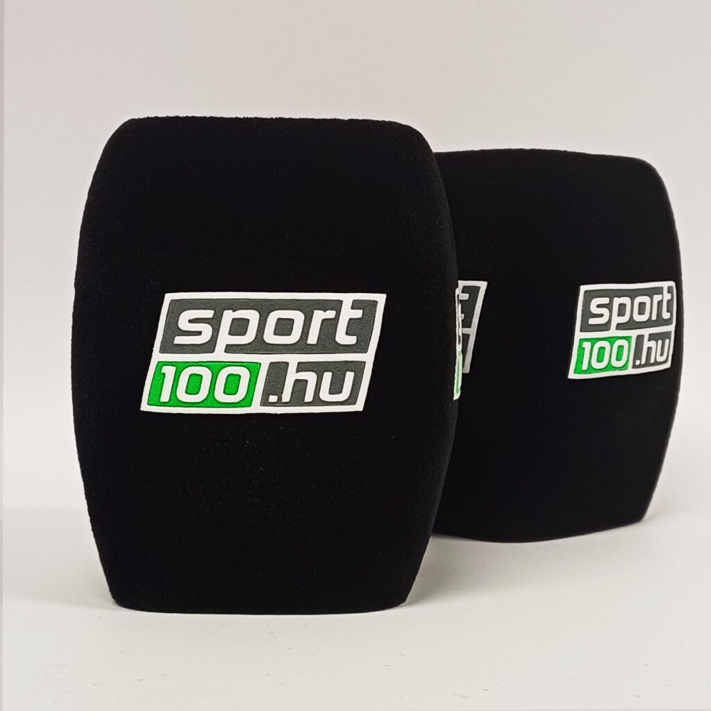 Photo of custom windscreen for sport100.hu, HU - printed microphone windshield by MicWindshields.com