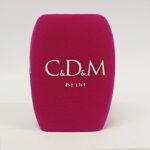 Photo of custom windscreen for C&D&M, IE - printed microphone windshield by MicWindshields.com