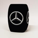 Photo of custom windscreen for Mercedes, UK - printed microphone windshield by MicWindshields.com