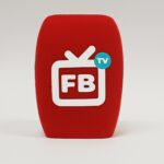 Photo of custom windscreen for FB Tv, BE - printed microphone windshield by MicWindshields.com