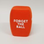 Photo of custom windscreen for Forget the Ball, UK - printed microphone windshield by MicWindshields.com