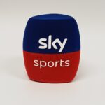 Photo of custom windscreen for Sky sports, IE - printed microphone windshield by MicWindshields.com
