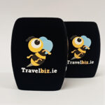 Photo of custom windscreen for TravelBiz.ie, IE - printed microphone windshield by MicWindshields.com