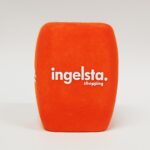 Photo of custom windscreen for Ingelsta shopping, SE - printed microphone windshield by MicWindshields.com