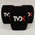 Photo of custom windscreen for Televízia Dolný Kubín, SK - printed microphone windshield by MicWindshields.com