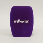 Photo of custom windscreen for Wellwoman®, UK - printed microphone windshield by MicWindshields.com