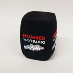 Photo of custom windscreen for Humber Wave Radio, UK - printed microphone windshield by MicWindshields.com