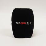 Photo of custom windscreen for The Crux of it, UK - printed microphone windshield by MicWindshields.com