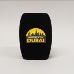 Photo of custom windscreen for Humans of Dubai, AE - printed microphone windshield by MicWindshields.com