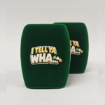 Photo of custom windscreen for I Tell Ya Wha, IE - printed microphone windshield by MicWindshields.com