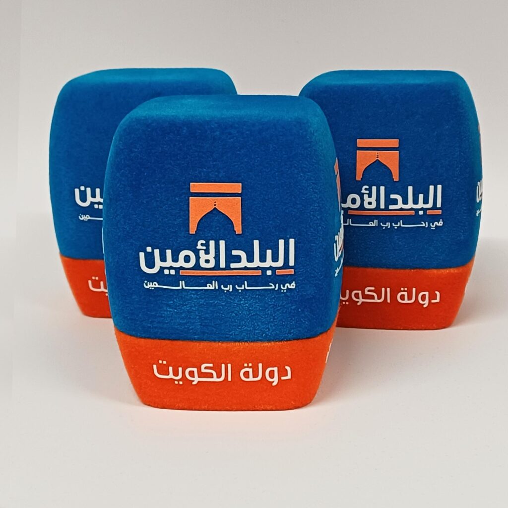 Photo of custom windscreen for The Secure Land, KW - printed microphone windshield by MicWindshields.com