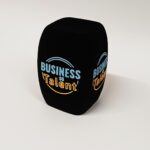 Photo of custom windscreen for Business ou Talent, FR - printed microphone windshield by MicWindshields.com