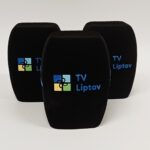 Photo of custom windscreen for Televízia Liptov, SK - printed microphone windshield by MicWindshields.com