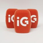 Photo of custom windscreen for IG (custom color), UK - printed microphone windshield by MicWindshields.com