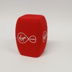 Photo of custom windscreen for Virgin Media, IE - printed microphone windshield by MicWindshields.com