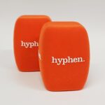 Photo of custom windscreen for hyphen., UK - printed microphone windshield by MicWindshields.com