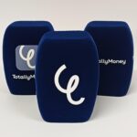 Photo of custom windscreen for Totally Money, UK - printed microphone windshield by MicWindshields.com