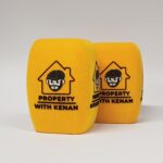 Photo of custom windscreen for Property With Kenan, UK - printed microphone windshield by MicWindshields.com