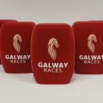 Photo of custom windscreen for Galway Races (custom color), IE - printed microphone windshield by MicWindshields.com