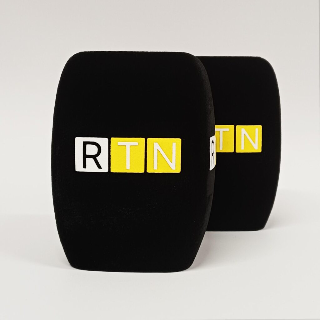Photo of custom windscreen for RTN, ZA - printed microphone windshield by MicWindshields.com