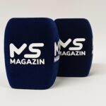 Photo of custom windscreen for MS Magazin, CZ - printed microphone windshield by MicWindshields.com
