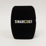 Photo of custom windscreen for Sinarchie media, UK - printed microphone windshield by MicWindshields.com