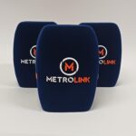 Photo of custom windscreen for Metro Link, IE - printed microphone windshield by MicWindshields.com
