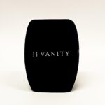 Photo of custom windscreen for JJ Vanity, UK - printed microphone windshield by MicWindshields.com