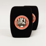 Photo of custom windscreen for Maidenhead United Football Club, UK - printed microphone windshield by MicWindshields.com