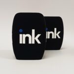 Photo of custom windscreen for INK, CY - printed microphone windshield by MicWindshields.com