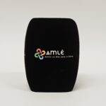Photo of custom windscreen for AMLÉ, IE - printed microphone windshield by MicWindshields.com