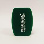 Photo of custom windscreen for Regatta Great Outdoors, IE - printed microphone windshield by MicWindshields.com