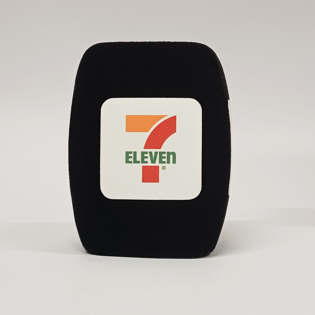 Photo of custom windscreen for 7 Eleven (For Rode Interview Go), DK - printed microphone windshield by MicWindshields.com