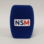 Photo of custom windscreen for NSM, UK - printed microphone windshield by MicWindshields.com