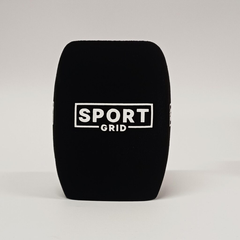 Photo of custom windscreen for Sport Grid, UK - printed microphone windshield by MicWindshields.com